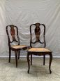 Set of 6 antique chairs from the end of the 19th century