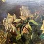 Pair of still life paintings with flowers from 1892, signed