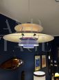 PH5 pendant light by Louis Poulsen in blue metal