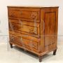 Antique chest of drawers in inlaid walnut, 18th century Italy