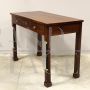 Empire console table desk in walnut, Italy 19th century