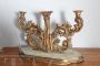 Antique 18th century candelabra in Mecca gilded wood                            