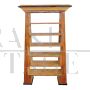 Art deco trapezoid bookcase in birch briar