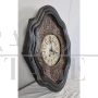 Antique wall clock with mother-of-pearl inlays