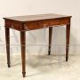 Antique Empire desk, side table or console in walnut and cherry, 19th century Italy