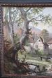 Pair of paintings with bucolic landscapes signed and dated 1890