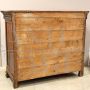 Antique Louis Philippe Capuchin sideboard in walnut with doors and drawers, 19th century