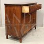 Antique Directoire sideboard in walnut with doors and drawer, Italy 18th century