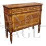 Inlaid chest of drawers in antique Louis XVI Lombard style