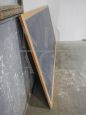 Vintage slate wall school blackboard, Italy 1970s