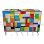 Design dresser covered with multicolored Murano glass squares