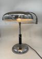 Chrome ministerial mushroom table lamp, Italy 1940s       