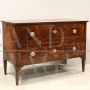 Louis XVI chest of drawers in inlaid walnut with thread, Italy 18th century