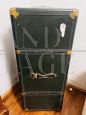 Vintage 1930s travel trunk with coat hangers