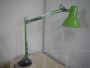 Industrial desk lamp designed by Emmedi in green metal, 1970s