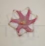 Vintage pocket tray centerpiece in pink Murano glass             
                            