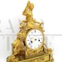 Antique clock from the Directoire period with Psyche in gilded bronze, 18th century France