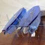 Pair of blue Murano glass wall lights from the 1970s