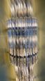 Pair of luxury slatted Murano glass wall lights