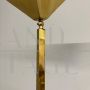 Vintage golden brass floor lamp, Italy 1970s                            