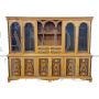 Large double body library bookcase in antique style  