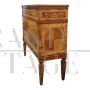 Inlaid chest of drawers in antique Louis XVI Lombard style