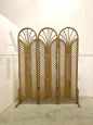 Vintage bamboo and rattan screen from the 1960s