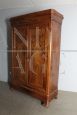 Antique Louis Philippe wardrobe in solid walnut, 19th century