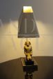 Hollywood Regency Pharaoh table lamp from the 1970s