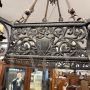 Antique wrought iron chandelier with six lights, Italy 19th century                
                            