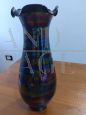 Vintage Murano glass vase with holographic effect