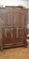 Antique walnut wardrobe, late 18th century