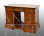 Antique Neapolitan Smith desk in inlaid walnut briar