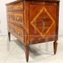 Antique Louis XVI chest of drawers in inlaid walnut, Italy 18th century