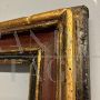 Antique 17th century frame in carved, lacquered and gilded wood