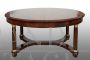 Antique French Empire style mahogany table with three extensions