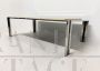 Coffee table by Romeo Rega in steel and parchment, 1970s