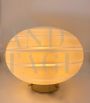 1970s VeArt ceiling or wall light in beige striped Murano glass    