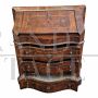 Antique Venetian Louis XIV briarwood dresser with drop-down top