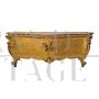 19th century French style low console in gilded wood