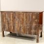 Antique Empire dresser in threaded walnut, 19th century Italy