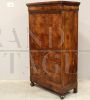 Antique Louis Philippe capuchin secretary chest of drawers in walnut, 19th century Italy