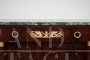 Antique French Empire four-door sideboard in mahogany feather