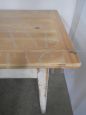 Vintage table in white lacquered fir wood, 1970s