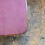 Set of 4 vintage Scandinavian style chairs in old pink velvet