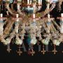 Sumptuous Murano glass boat chandelier in Rezzonico style