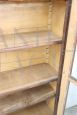 Large antique display bookcase in poplar wood from the 19th century