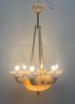 Original 1930s Volterra alabaster chandelier 