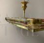 Art Deco chandelier in brass and Murano glass by the Greco company