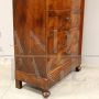 Antique Louis Philippe capuchin secretary chest of drawers in walnut, 19th century Italy